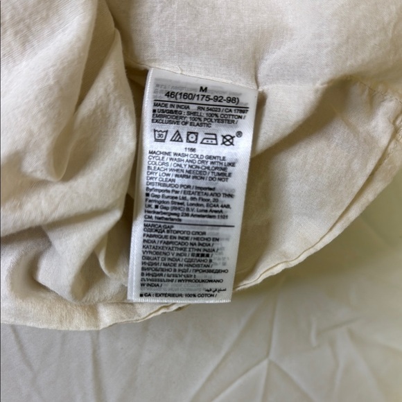 GAP Cream Ruffled Flutter Sleeve Mini Dress - Picture 12 of 12